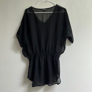 Express shear black top size medium